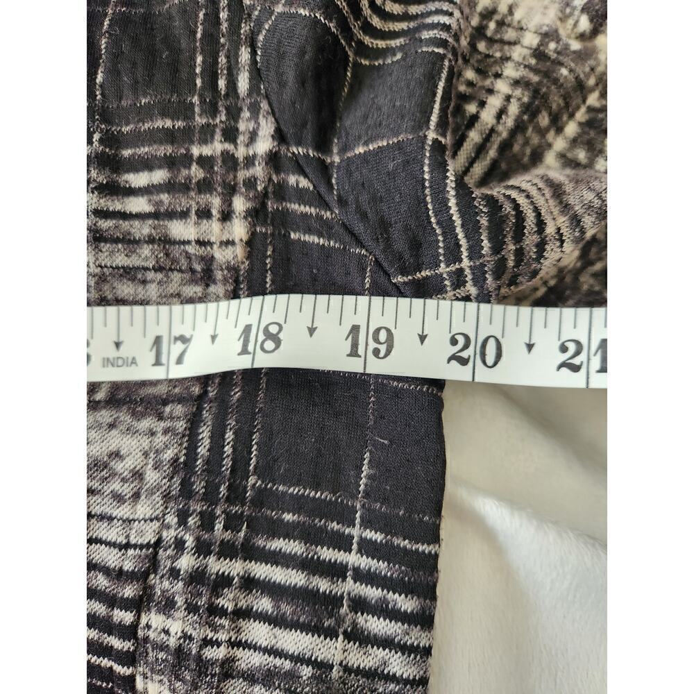 Comfy USA sweater jacket/shacket Sz M Pockets career office classic black gray - Picture 8 of 9